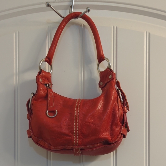 Roots Handbags - Red Leather Women's Bag